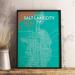 Wrought Studio™ 'Salt Lake City City Map' Graphic Art Print Poster in Nature Paper in Green | 17 H x 11 W x 0.05 D in | Wayfair