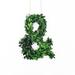Primrue Abarca Faux Boxwood Letter Wreath Wood/Twig in Brown/Green | 12 H x 8 W x 2 D in | Wayfair 1AE030D44A3B40288A0CA7B58F57C5FB