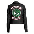 Fashion_First Womens Riverdale Cheryl Blossom Southside Serpents Leather Jacket Black L-14