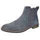 Bruno Marc Men's Urban-06 Suede Leather Chelsea Ankle Boots,Size 9,GREY,URBAN-06