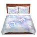 East Urban Home Swift Duvet Cover Set Microfiber in Blue/Indigo | 1 Twin Duvet Cover + 1 Standard Sham | Wayfair 40F1F0B0238A4CBD9C435FDB7AB942D3