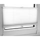 Tropik home White Pleated Blinds 18 Width Sizes, Easy Fit Install Plisse Conservatory Blinds 200cm Drop (90cm Wide)