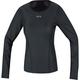 GOREWEAR M Women GORE® WINDSTOPPER® Base Layer Thermo Long Sleeve Shirt, Black, 40