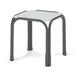 Telescope Casual Robinett Plastic/Resin Outdoor Side Table Plastic/Metal in Gray/White | 18 H x 17 W x 17 D in | Wayfair 20TP5004