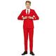 OppoSuits Boys Crazy Teen Aged 10-16 Years in Funny Prints – Comes with Jacket, Tie Business Suit Pants Set, Red Devil, 14