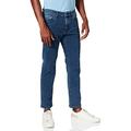 BOSS Mens Maine BC-P Regular-fit Jeans in mid-Blue Distressed Stretch Denim