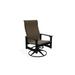 Telescope Casual Leeward MGP Sling Dining Swivel Rocker Metal/Sling in Black | 38.5 H x 29 W x 28.5 D in | Outdoor Dining | Wayfair 945847601