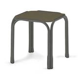 Telescope Casual Robinett Plastic/Resin Outdoor Side Table Plastic/Metal in Gray/Brown | 18 H x 17 W x 17 D in | Wayfair 20TP4004