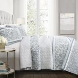 Nisha Quilt Blue 3Pc Set Full/ Queen - Lush Décor 16T002782