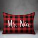 The Holiday Aisle® Helene Mr. Nice in Buffalo Check Plaid Lumbar Pillow Polyester/Polyfill blend | 14 H x 20 W x 1.5 D in | Wayfair