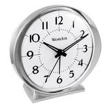 Westclox Clocks Babyben Glam Analog Quartz Alarm Tabletop Clock Metal in Gray | 4 H x 4 W x 2 D in | Wayfair 11611QA