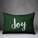 The Holiday Aisle® Gordy Joy Lumbar Pillow Polyester/Polyfill blend in Green | 14 H x 20 W x 1.5 D in | Wayfair 451153F60B814AFFACFC258FC5DBBE08