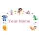 Personalized Dora The Explorer Kids Name Wall Decal