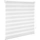 TecTake Striped roller blinds white - different sizes - (140 x 175 cm | no. 401221)