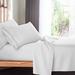 Clara Clark Setaluna Premier Sheet Set Microfiber/Polyester/Silk/Satin in White | Full | Wayfair wafair_satlun_sht_full-white