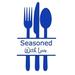 The Decal Guru Seasoned w/ Love Kitchen Wall Decal Vinyl in Blue | 48 H x 27 W in | Wayfair 1951-WALL-02-16