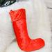 Etta Avenue™ Christmas Sequin Embroide Velvet Xmas Sock Stocking Velvet in Red | 20 H x 13 W in | Wayfair 91666E88779D48689E268B3FE59F2F7E