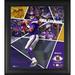 Kirk Cousins Minnesota Vikings Framed 15" x 17" Impact Player Collage with a Piece of Game-Used Football - Limited Edition 500