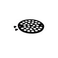 Westbrass Plastic Oddities Grid Shower Drain Cover in Black | 0.04 H x 4 W x 4 D in | Wayfair D3192-62