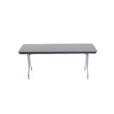 Dynalite Rectangular Folding Table Plastic/Resin/Metal in Gray AmTab Manufacturing Corporation | 29 H x 60 W x 18 D in | Wayfair 185DL