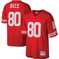 Men's Mitchell & Ness Jerry Rice Scarlet San Francisco 49ers Big Tall 1990 Retired Player Replica Jersey