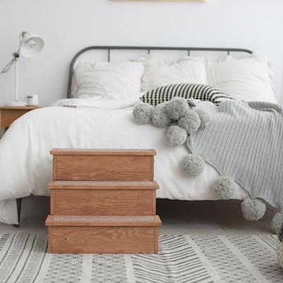 Zoovilla Natural Wood Pet Step with Storage