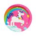 NA Fairytale Unicorn Party Paper Disposable Dessert Plate in Green/Pink/Yellow | Wayfair 104103