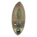 Bungalow Rose Spiritual Harvest Yoruba African Wood Mask in Brown/Red | 15.75 H x 6.25 W in | Wayfair DE0F348D888A47BB8326A946C1DDEC84