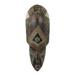 Bungalow Rose Obra African Wood & Aluminum Mask in Brown | 18 H x 6.25 W in | Wayfair A53C2E003052486DA2A30065E0B0ED03