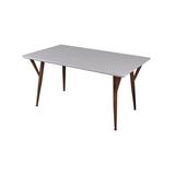 George Oliver Halimah Dining Table Wood/Metal in Brown/Gray/White | 29.92 H x 59.06 W x 35.42 D in | Wayfair FC3EA5EFDD8F4E77BB0B40C20EE8CAF2