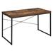 Williston Forge Khang Writing Desk Wood/Metal in Black/Brown/Gray | 28.35 H x 47.24 W x 21.65 D in | Wayfair 1367D2096F744862845C8F56BC5636AA