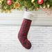 The Holiday Aisle® Plaid Christmas Stocking Polyester in Red/White | 21 H x 7 W in | Wayfair 7DC471006C15487EBC8717FDA313B3F7