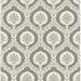Astoria Grand Tomaszewski Medallion Ogee 32.81' L x 20.5" W Wallpaper Roll Paper in Gray/White | 20.5 W in | Wayfair