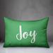 The Holiday Aisle® Gordy Joy Lumbar Pillow Polyester/Polyfill blend in Green | 14 H x 20 W x 1.5 D in | Wayfair A039DB6F8FA24C9E988361447977421C