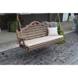 Rosecliff Heights Coury Porch Swing Wood/Solid Wood in Brown | 27 H x 52 W x 17 D in | Wayfair 84ADA0DDB8664D7BA022370A8CBD1AB0