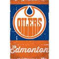 Edmonton Oilers 22'' x 34'' Retro Logo Poster