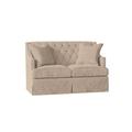 Duralee Carmel 60" Recessed Arm Loveseat Polyester in Brown | 38 H x 60 W x 34 D in | Wayfair WPG10-610-60.DU15798-362