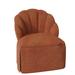 Slipper Chair - Duralee Camille 27" Wide Slipcovered Slipper Chair Polyester in Orange | 32 H x 27 W x 29 D in | Wayfair WPGOS1665-010.DU15798-36