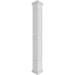 Ekena Millwork Craftsman Classic Square Non-Tapered, Double Raised Panel PVC Column Kit, Prairie Capital & Base, Latex | 96 H x 7.63 W in | Wayfair
