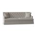 Duralee Carmel Recessed Arm Sofa Linen in Gray/Brown | 38 H x 96 W x 34.5 D in | Wayfair WPG10-610-96.DW61221-15