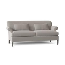 Duralee York 76" Rolled Arm Sofa Other Performance Fabrics in Gray | 34 H x 76 W x 38 D in | Wayfair WPG10-660-76.32201LD-7