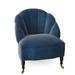 Slipper Chair - Duralee Camille 27" Wide Slipcovered Slipper Chair in Blue | 32 H x 27 W x 29 D in | Wayfair WPGOS1663-010.DV15862-197