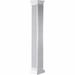 Ekena Millwork Craftsman Classic Square Non-Tapered, Fluted PVC Column Kit, Prairie Capital & Prairie Base, Latex | 144 H x 7.63 W in | Wayfair