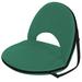 Arlmont & Co. Darrell Reclining Stadium Seat w/ Cushion Metal in Green | 29 H x 20 W x 29 D in | Wayfair 66505A89D4424E8897DAD91C2EDC3FF2