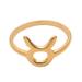 Golden Taurus,'18k Gold Plated Sterling Silver Taurus Band Ring'