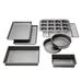 Chicago Metallic Professional Non-Stick 8-Piece Bakeware Set, Silver Aluminum in Gray | Wayfair 5229030