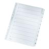 Kartonregister »4324« 1-10 A4 grau grau, Leitz, 22.5x29.7 cm