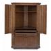 Loon Peak® Lapierre Solid Wood Corner Armoire Desk Wood in Brown | 71 H x 47 W x 26 D in | Wayfair LNPK8869 39858708