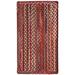 Red 24 x 0.63 in Indoor Area Rug - Loon Peak® Jameown Braided Wool Medium Area Rug Wool | 24 W x 0.63 D in | Wayfair