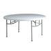 Symple Stuff Hathcock 60" Circular Folding Table Plastic/Resin/Metal in Gray | 29.25 H x 60 W x 60 D in | Wayfair 4FA089BADA644A9A9B09270AD74436D9